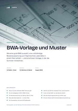 Titelseite: BWA-Vorlage und Muster